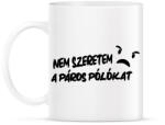 printfashion Nem szeretem a páros pólókat - Páros póló fekete - Bögre - Fehér (17247441)