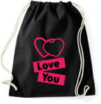 printfashion Valentin nap - Sportzsák, Tornazsák - Fekete (17234557)