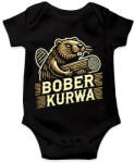 printfashion Bober kurwa - Baba Body - Fekete (17185717)