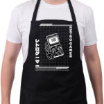 printfashion Retro gamer - Kötény - Fekete (17419177)