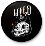 printfashion WildRaccooN® WildCat - Kitűző, hűtőmágnes - Fekete (17265897)