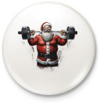 printfashion Gyúrós mikulás - Kitűző, hűtőmágnes - Fehér (17013349)