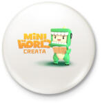 printfashion mini world - Kitűző, hűtőmágnes - Fehér (17349476)