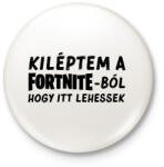 printfashion Fortnite - Kitűző, hűtőmágnes - Fehér (17024066)