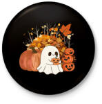 printfashion Kísérteties halloween - Kitűző, hűtőmágnes - Fekete (16919340)