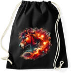 printfashion ló - Sportzsák, Tornazsák - Fekete (17281916)