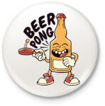 printfashion Beer pong - Kitűző, hűtőmágnes - Fehér (17063726)