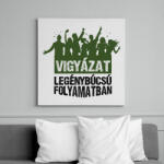 printfashion Vigyázat legénybúcsú folyamatban - Vászonkép - Fehér (17467454)
