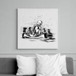 printfashion Gokart - Vászonkép - Fehér (17155108)