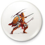 printfashion Lovag - Kitűző, hűtőmágnes - Fehér (17179390)