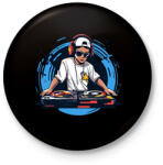 printfashion Dj - Kitűző, hűtőmágnes - Fekete (17371527)