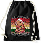 printfashion Karácsonyi Capybara - Sportzsák, Tornazsák - Fekete (17189923)