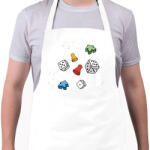 printfashion Társasjáték est - Kötény - Fehér (17072310)