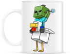 printfashion Csirke zombi minecraft - Bögre - Fehér (17397565)