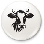 printfashion Tehén - Kitűző, hűtőmágnes - Fehér (16933391)