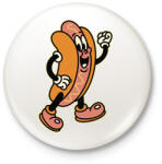 printfashion Hot dog - Kitűző, hűtőmágnes - Fehér (17145178)