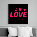 printfashion Love - Vászonkép - Fekete (17218575)