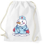 printfashion Hóember ápoló - Sportzsák, Tornazsák - Fehér (17017812)
