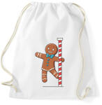printfashion Vidám mézeskalács - Sportzsák, Tornazsák - Fehér (17007212)