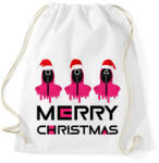 printfashion Squid Game Christmas - Sportzsák, Tornazsák - Fehér (16887240)