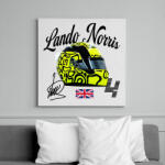 printfashion Lando-Norris-sisak - Vászonkép - Fehér (17315370)