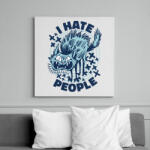 printfashion Antiszociális macska - Vászonkép - Fehér (17037556)