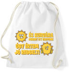 printfashion És kurvára megint itt vagyunk - Sportzsák, Tornazsák - Fehér (17301584)