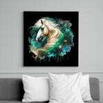 printfashion ló - Vászonkép - Fekete (17280283)