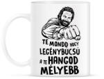 printfashion Te mondd hogy legénybúcsú a te hangod mélyebb - Bögre - Fehér (17479982)