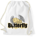 printfashion Butterfly szóvicc - Sportzsák, Tornazsák - Fehér (17285738)