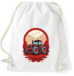 printfashion Traktor - Sportzsák, Tornazsák - Fehér (17043035)