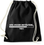 printfashion Apa viccek betöltése fehér - Sportzsák, Tornazsák - Fekete (17461617)