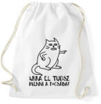 printfashion Arra el tudsz menni a p*csába - Sportzsák, Tornazsák - Fehér (17318132)