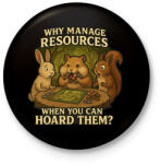 printfashion Everdell - Kitűző, hűtőmágnes - Fekete (17445723)