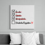 printfashion Ballagás középiskola fekete - Vászonkép - Fehér (17367477)