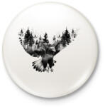 printfashion EagleForest - Kitűző, hűtőmágnes - Fehér (17136177)