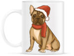 printfashion Karácsonyi francia bulldog - Bögre - Fehér (16986677)