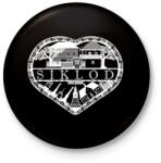 printfashion siklód sziv - Kitűző, hűtőmágnes - Fekete (16894891)