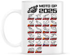 printfashion MOTO GP VERSENYNAPTÁR 2025 - Bögre - Fehér (17289719)