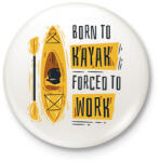 printfashion Kajakos - Kitűző, hűtőmágnes - Fehér (17073216)