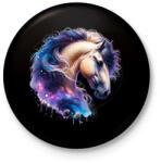 printfashion ló - Kitűző, hűtőmágnes - Fekete (17281611)