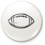 printfashion Amerikai foci labda - Kitűző, hűtőmágnes - Fehér (17028508)