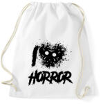 printfashion I love horror - Sportzsák, Tornazsák - Fehér (16918210)