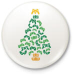 printfashion Gamer karácsonyfa - Kitűző, hűtőmágnes - Fehér (17002548)