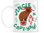 printfashion Karácsonyi capybara - Bögre - Fehér (17134765)