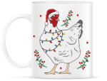 printfashion Karácsonyi csirke - Bögre - Fehér (16990847)