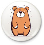 printfashion Maci - Kitűző, hűtőmágnes - Fehér (17436282)