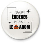 printfashion Nagyon érdekes - Kitűző, hűtőmágnes - Fehér (17317988)