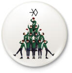 printfashion EXO Christmas - Kitűző, hűtőmágnes - Fehér (16882920)
