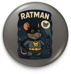 printfashion Ratman - Kitűző, hűtőmágnes - Sötétszürke (17442830)